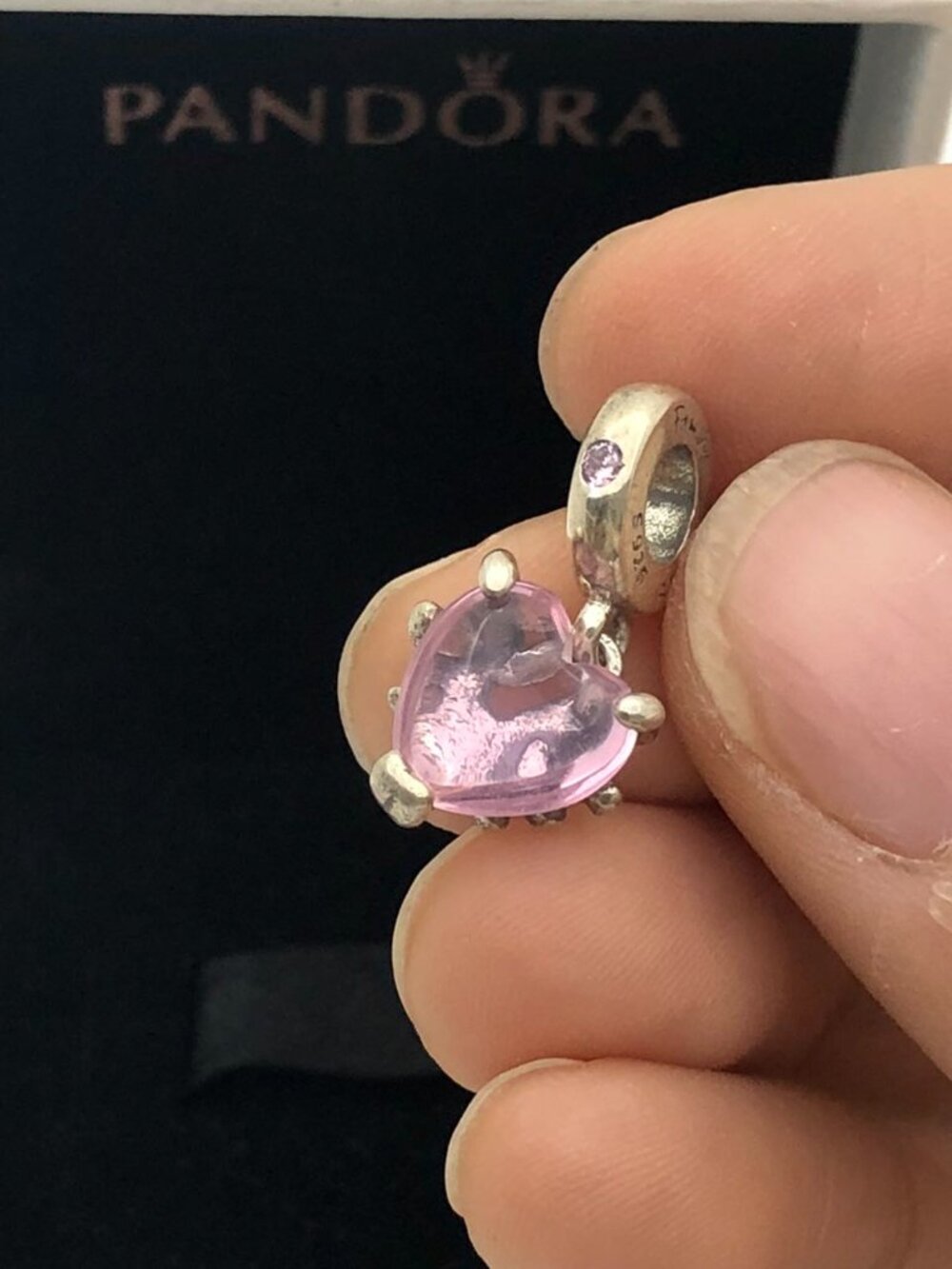 ✨🔥Pandora Pink Family Tree & Heart Dangle Charm